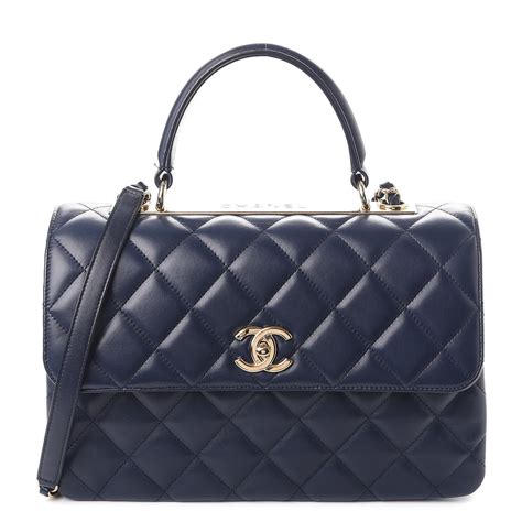 blue chanel bags|chanel bag navy blue.